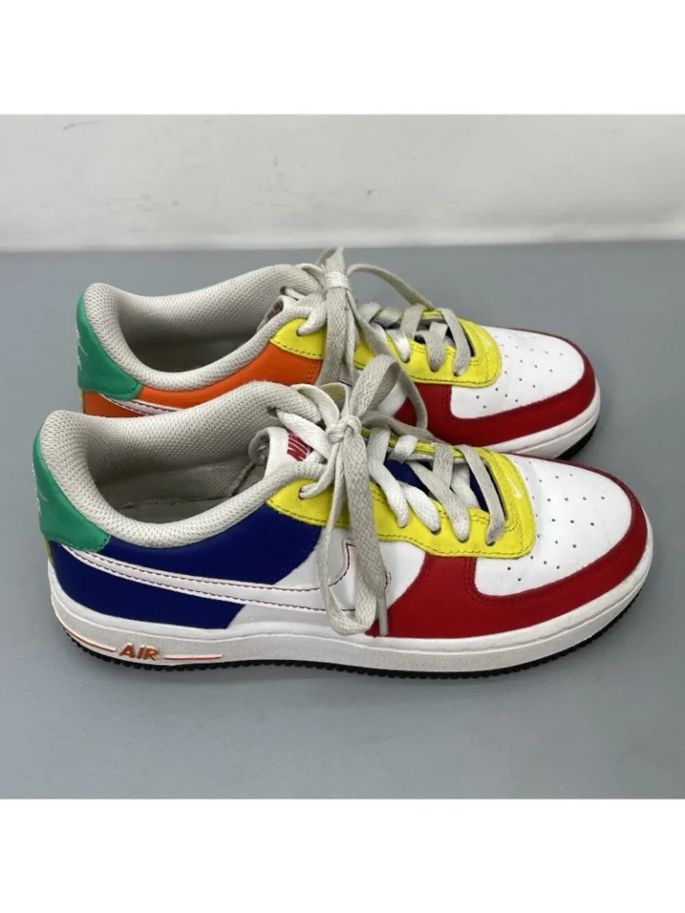 Nike Air Force 1 Low LV8 GS Rubik's Cube Sneakers Shoes Athletic Colorful Kids 4